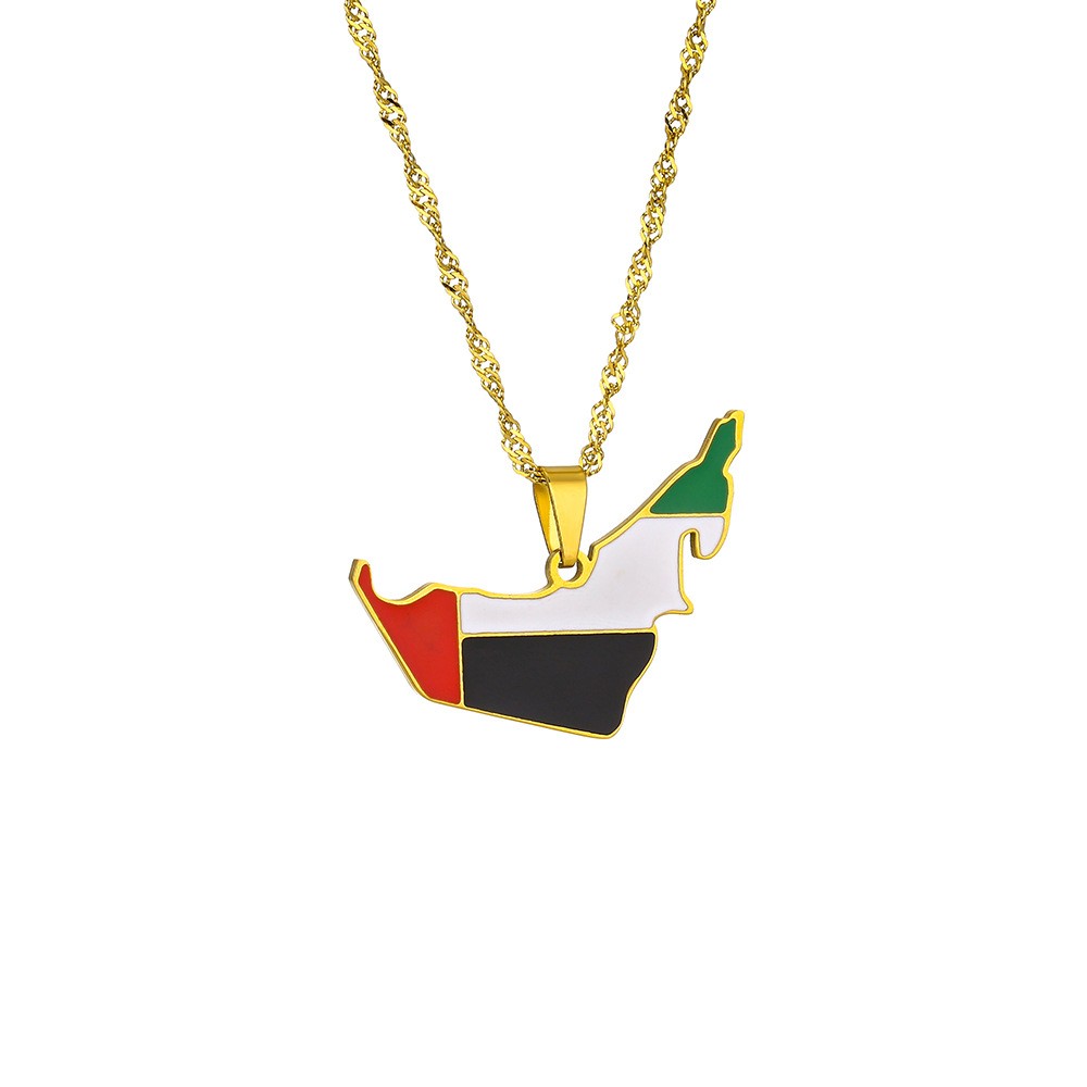 Kalung Liontin Peta dan Bender - Men Accessories Uae ulasan dan harga