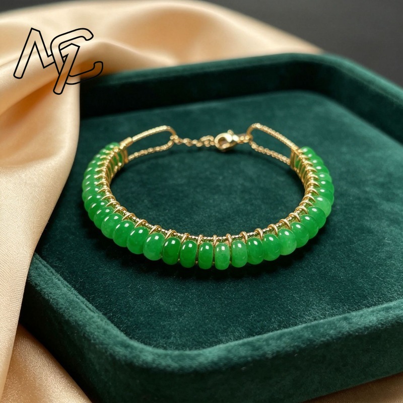 Gelang Manik-Manik Batu Giok B - Men'S Accessories And Jewelry ulasan dan harga
