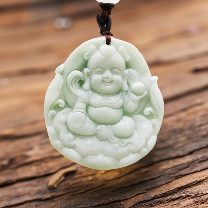 Kalung Liontin Nezha Giok Asli - Men'S Accessories And Jewelry ulasan dan harga