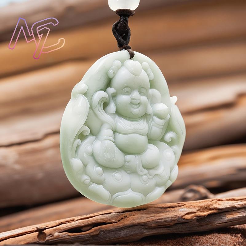 Kalung Liontin Nezha Giok Asli - Men'S Accessories And Jewelry ulasan dan harga