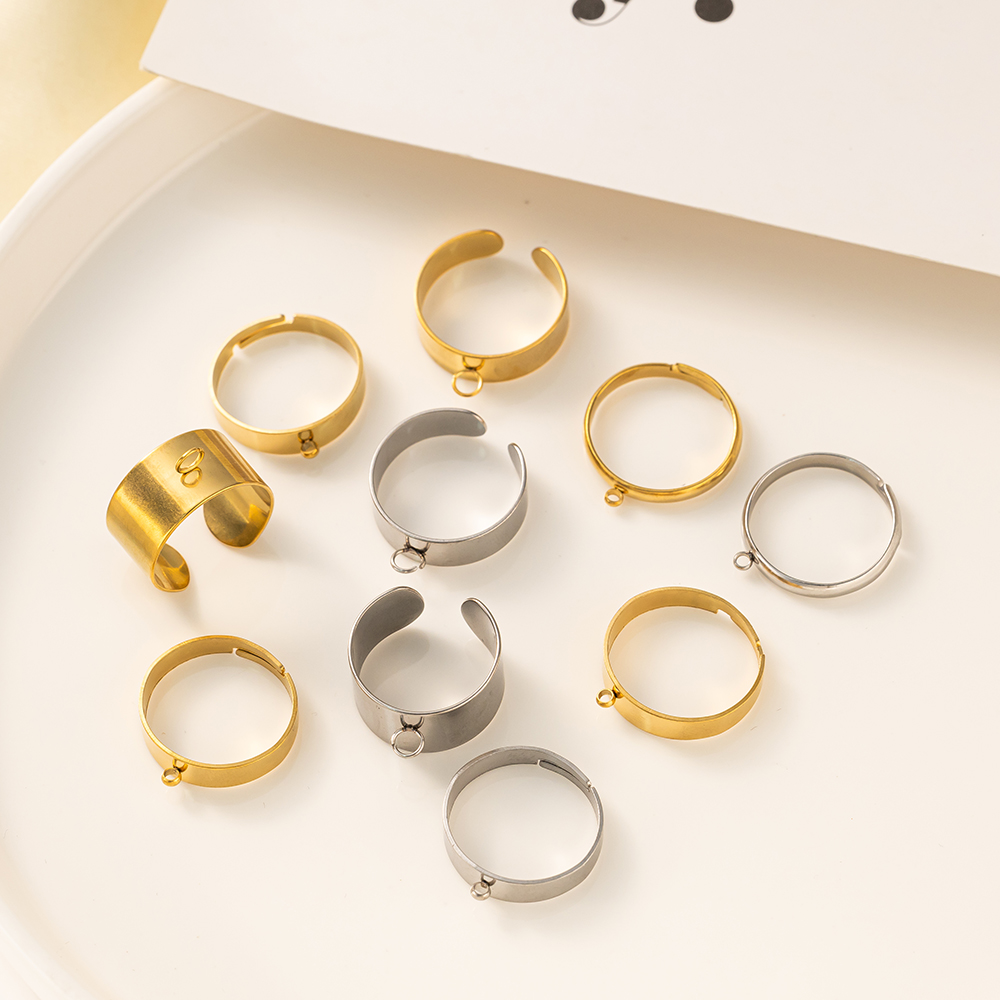 5 Buah/Lot Dasar Cincin Terbuk - Men Accessories Ring ulasan dan harga