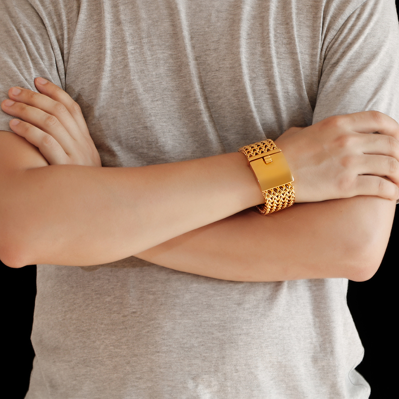 KALEN Gelang Rantai Baja Tahan - Men Accessories In Dubai ulasan dan harga